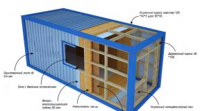 Merekonteinerite maja: ehitusomadused, kalkulatsioon Projektid tehtud laiendustega konteineritest