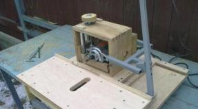 How to make a machine for cutting tenons in wood